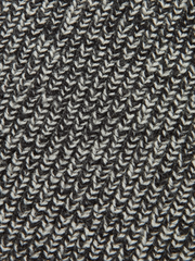 Checkered Wool Blend Polo Knit Top