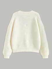 Metal Button Textured Knit Cardigan