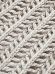 Metal Button Open-Knit Vest