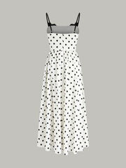 Lace Trim Polka Dot Cami Dress