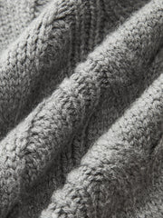 Dual-Sided Bow Cable-Knit Vest