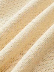 Braided Rope Strap Fringe Hem Sweater Dress