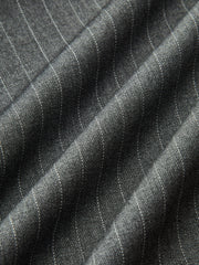 Contrast Ruffle Waistband Pinstripe Pants