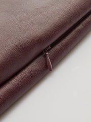 PU Leather Metal Detail Mini Skirt