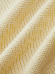 Denim Panel Zip Knitted Cardigan