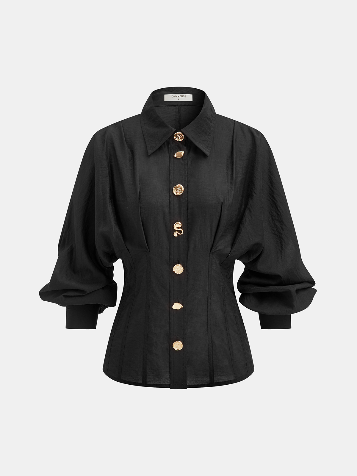 Irregular Metal Button Shirt