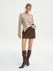 Decor Pocket Tweed Mini Skirt