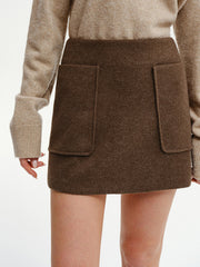 Decor Pocket Tweed Mini Skirt