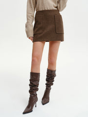 Decor Pocket Tweed Mini Skirt