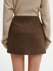 Decor Pocket Tweed Mini Skirt