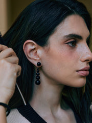 Agate Bead Drop Earrings