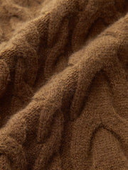 Cable Knit Sleeveless Sweater Vest