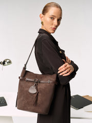 PU Leather Bucket Bag