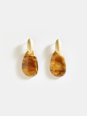 Oval Teardrop Earrings