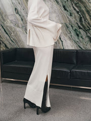 Oversized Turtleneck Knit Top and Maxi Skirt Set