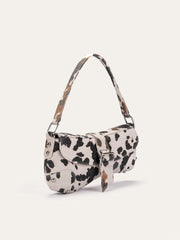 Animal Print Buckle Shoulder Bag