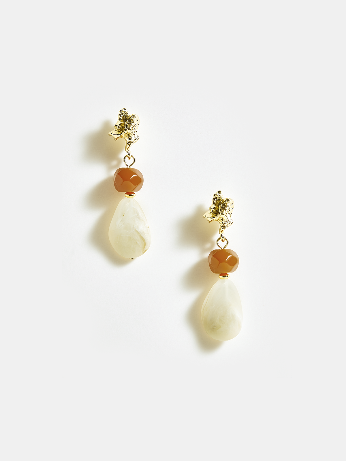 Acrylic Bead Drop Earrings