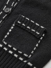 Contrast Trim Cardigan