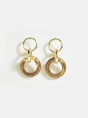 Double Hoop Drop Earrings
