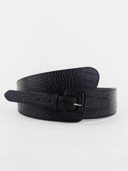 Snakeskin Leather Belt