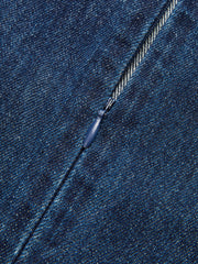 Metal Detail Denim Sleeveless Mini Dress