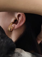 1pc Double-Hoop Ear Clip