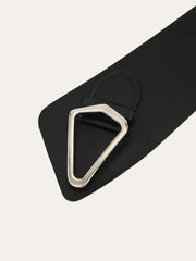 Triangle Buckle Irregular Wide Belt