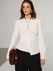 Asymmetric Peplum T-Shirt