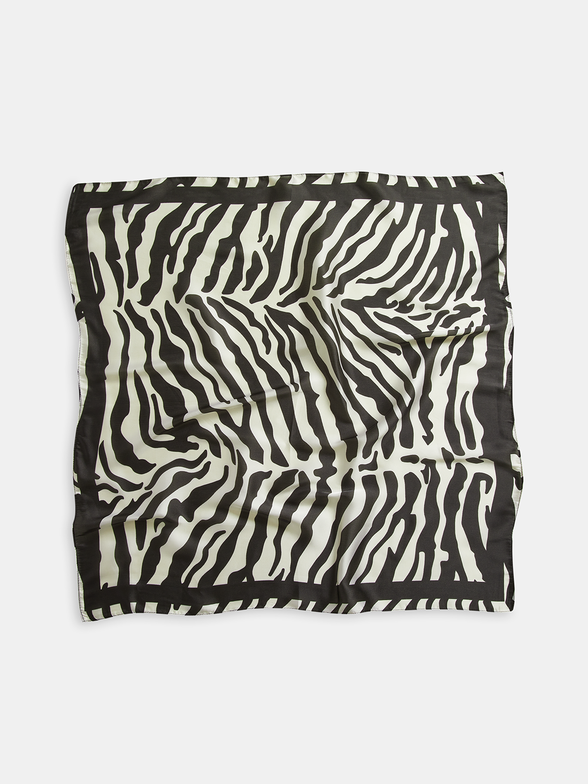 Zebra Print Square Scarf