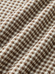 Slim Fit Checkered Sleeveless Maxi Dress