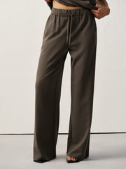 Mid-Waist Drawstring Sweatpants