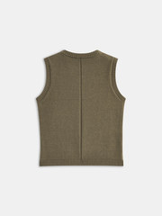 Crew Neck Knit Vest