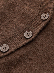 Asymmetric Button Front Cardigan