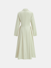 Lapel Collar Button Front Maxi Dress