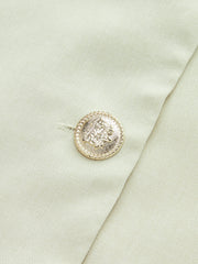 Lapel Collar Button Front Maxi Dress