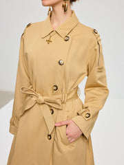 Convertible Cape Design Trench Coat