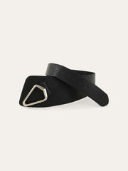 Triangle Buckle Irregular Wide Belt