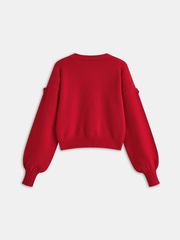 3D Floral Oversized Cardigan