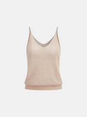 Wool Blend Cropped Cardigan & Top Set