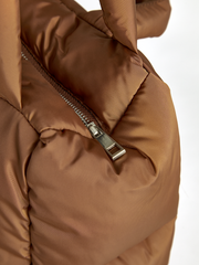 Puffer Zipper-Top Tote Bag