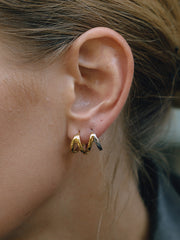 Irregular Shaped Hoop Earrings