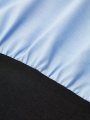 Color-Block Panel Tie-Waist Shirt