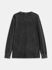 Cotton Washed Long Sleeve T-Shirt
