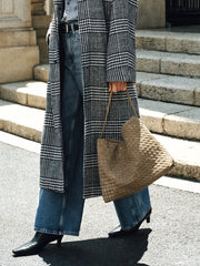 Woven Textured Tote Bag