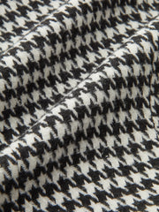 Houndstooth Tweed Belted Vest