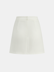 Pleated Panel Mini Skirt