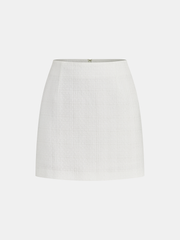 Tweed Strapless Top and Mini Skirt Set