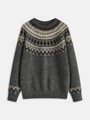 Fair Isle Crew Neck Sweater