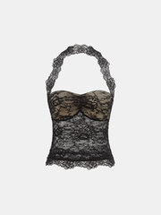 Lace Halter Neck Top