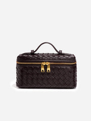 Woven PU Leather Box Bag